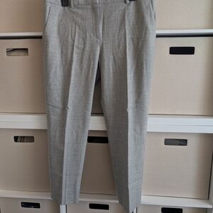 Theory Treeca 2 Gray Flannel Wool Ankle Pants Size 10